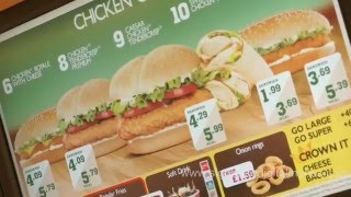 LED-экран - меню сети Burger King. Фабрика Диодов