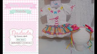 Vestido caipira - Baby "Nanda".