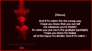 Marshmello x Lil Peep - Spotlight (Official Lyric) + Downloand