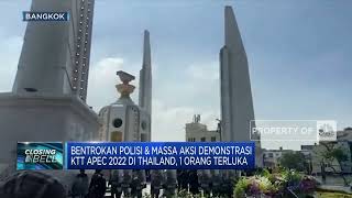Bentrokan Polisi & Massa Aksi Demonstrasi KTT APEC 2022 di Thailand