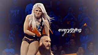 alexa bliss & braun strowman ft. brock lesnar | ''she is kinda cute...''