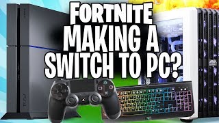 I LIED TO MY SUBSCRIBERS... MAKING A SWITCH TO FORTNITE ON PC VS CONSOLE?