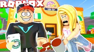 ZACZYNAMY PRACĘ W KAWIARNI! NIE POSZŁO NAJLEPIEJ (Roblox Work At Coffe Shop) Vito i Bella