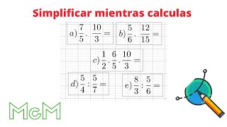 Fracciones, multiplicación y división. Mica