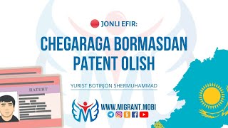 CHEGARAGA BORMASDAN YANGI PATENT OLISH TARTIBI