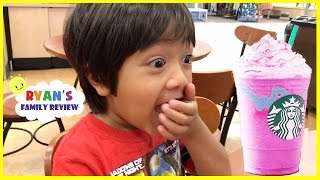 Kid React to Starbucks Unicorn Frappe Taste Test!