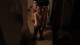 My grandson doing a rap dance