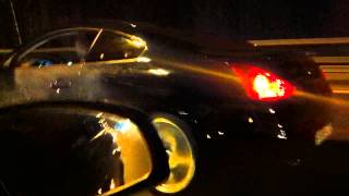 Vectra 2.8T T19 chip exh/int AT vs Infiniti g37s 7AT from 100 kmh censored speech