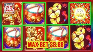 ** SUPER BIG WIN ** DANCING DRUMS ** MAX BET 8.88  ** SLOT LOVER **