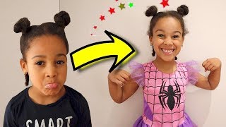 Cali Turns into Spider-Girl | Kids Pretend Play | FamousTubeKIDS