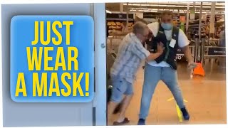 Guy in Walmart Shoves Attendant Over Not Wearing a Mask (ft. Gina Darling)