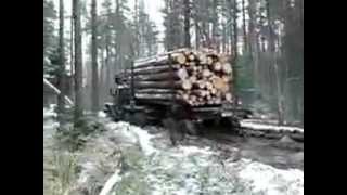 Лесовоз УрАЛ-4320 с манипулятором