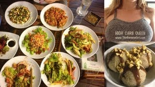 The Best fully raw vegan restaurant in the World! & my veg embroidery
