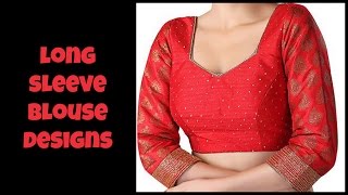 Long Sleeve Blouse Designs