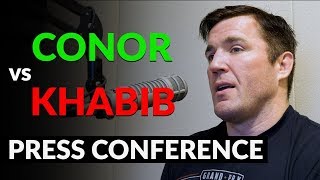 Conor McGregor and Khabib Nurmagomedov are having a press conference with no fans.