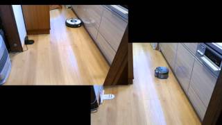 iRobot Roomba 621 vs Dyson 360 Eye Cleaning start