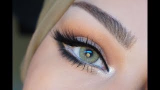 simple enlarging eye makeup ميك اب بسيط  لتكبير العيون