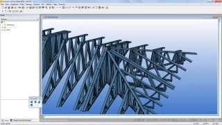 Построение лстк - каркаса ферм 4х скатной крыши, тип: "Terminal hip end" в Vertex BD.