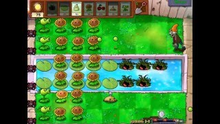 Plants vs. Zombies Приключение уровень 3-4