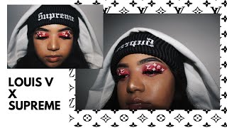 LOUIS VUITTON X SUPREME INSPIRED MAKEUP LOOK