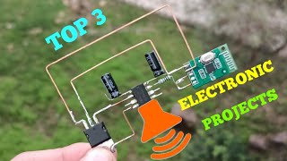[NEW] TOP 3 ELECTRONIC PROJETS WITH TRANSISTOR BC547, 2N3055, IC LM7805, LM386 & TDA2822